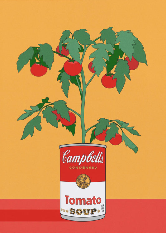 Campbells soppa tomatplanta retro illustration | Poster