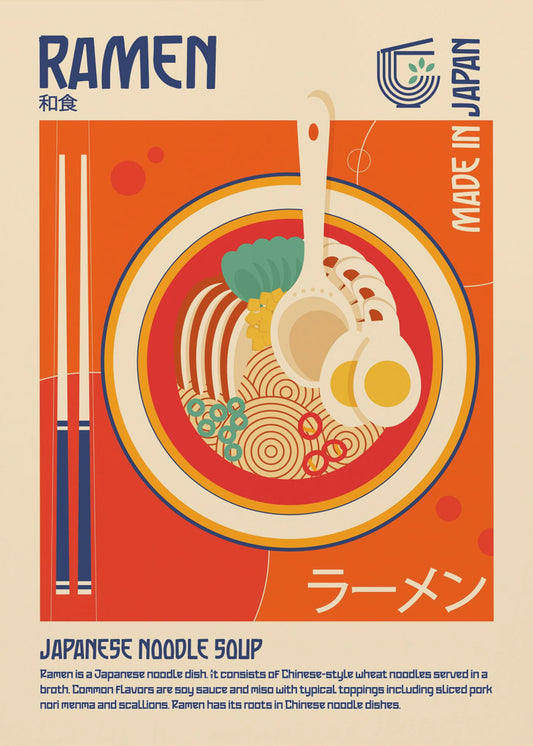Ramen Japońskie Jedzenie Drukuj | Wydruki na łótnie
