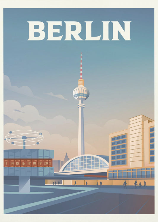 Resetryck från Berlins stadslandskap | Canvas