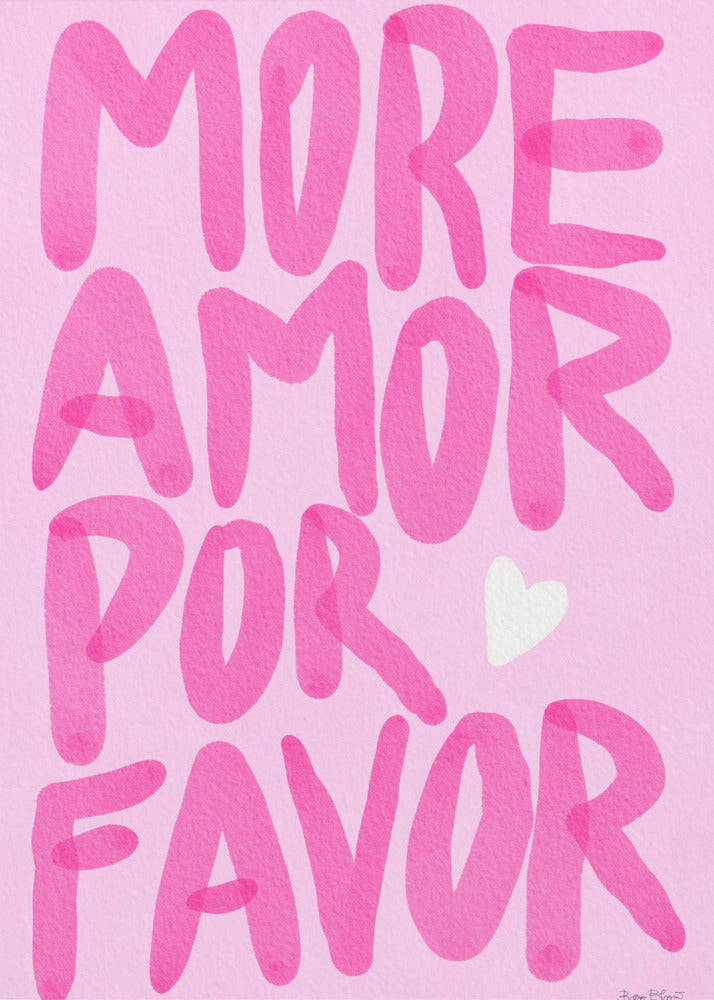 Più amore per favore | Stampe su Tela