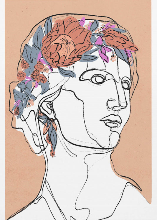 Blommig silhuett | Poster