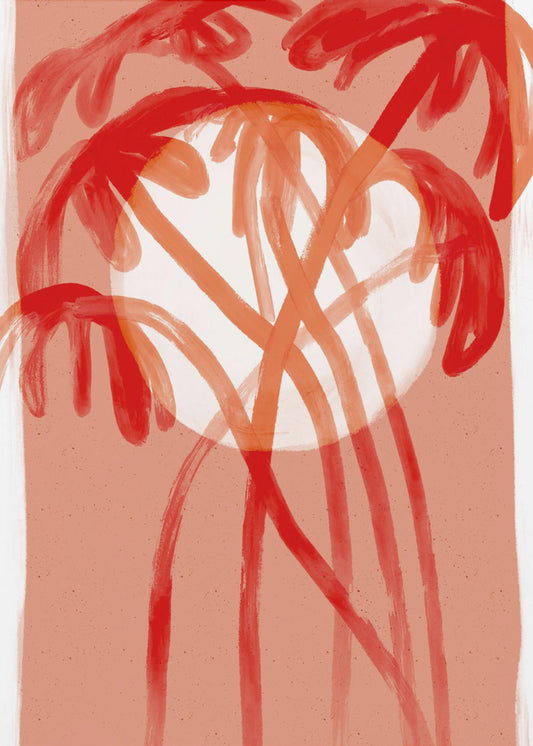 Crimson Palms | Poster