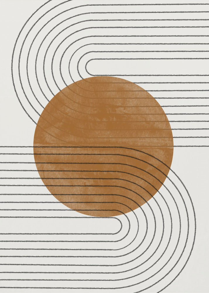 Beige and Brown Balance No.3 | Poster