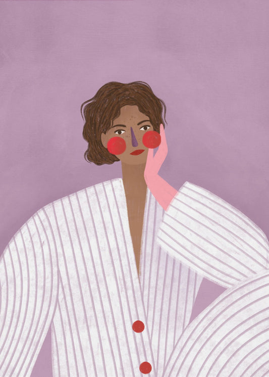 Kvinnan med den rosa handsken | Poster