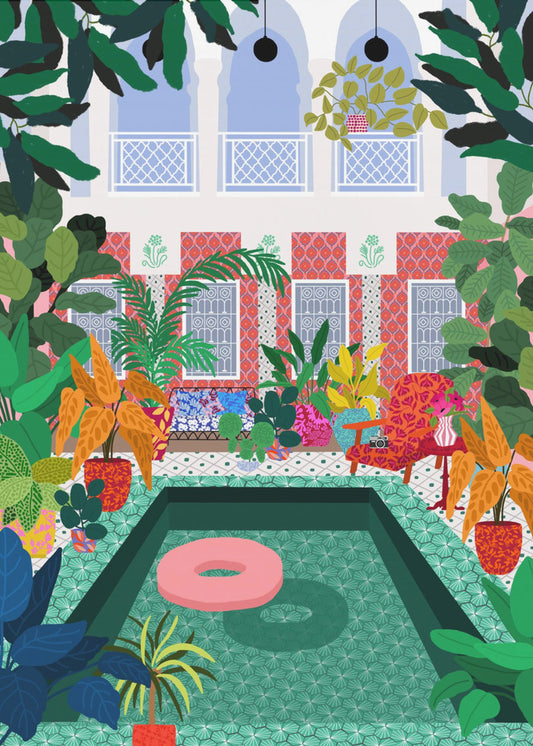 Enjoying the Pool | Poster
