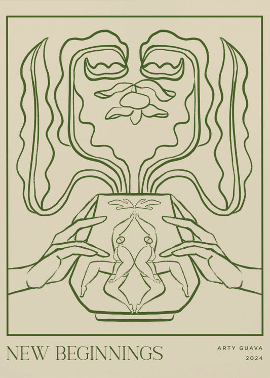 Fartygssamling: Nya början (LineArt) | Poster