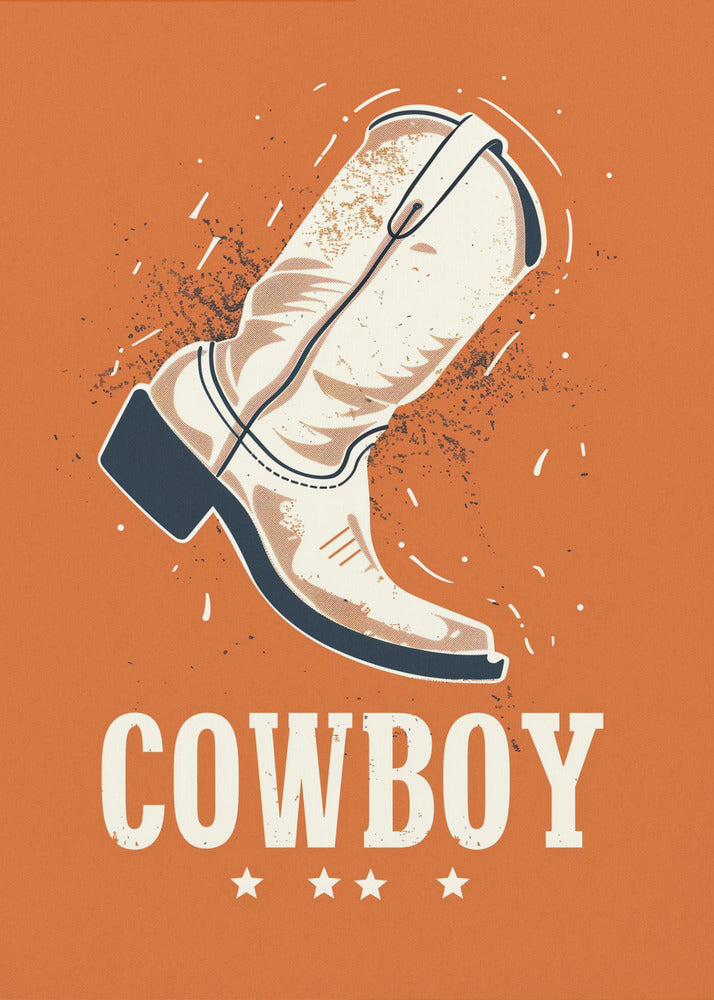 Cowboystøvler Vintage | Lærredsbilleder