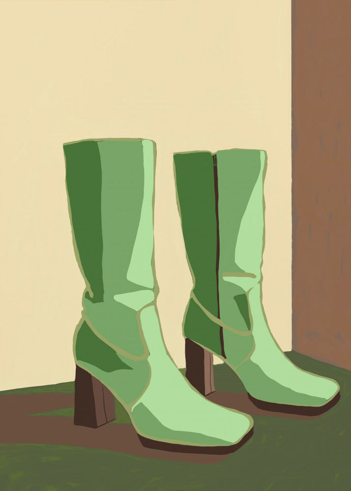 Zielone buty | Wydruki na łótnie