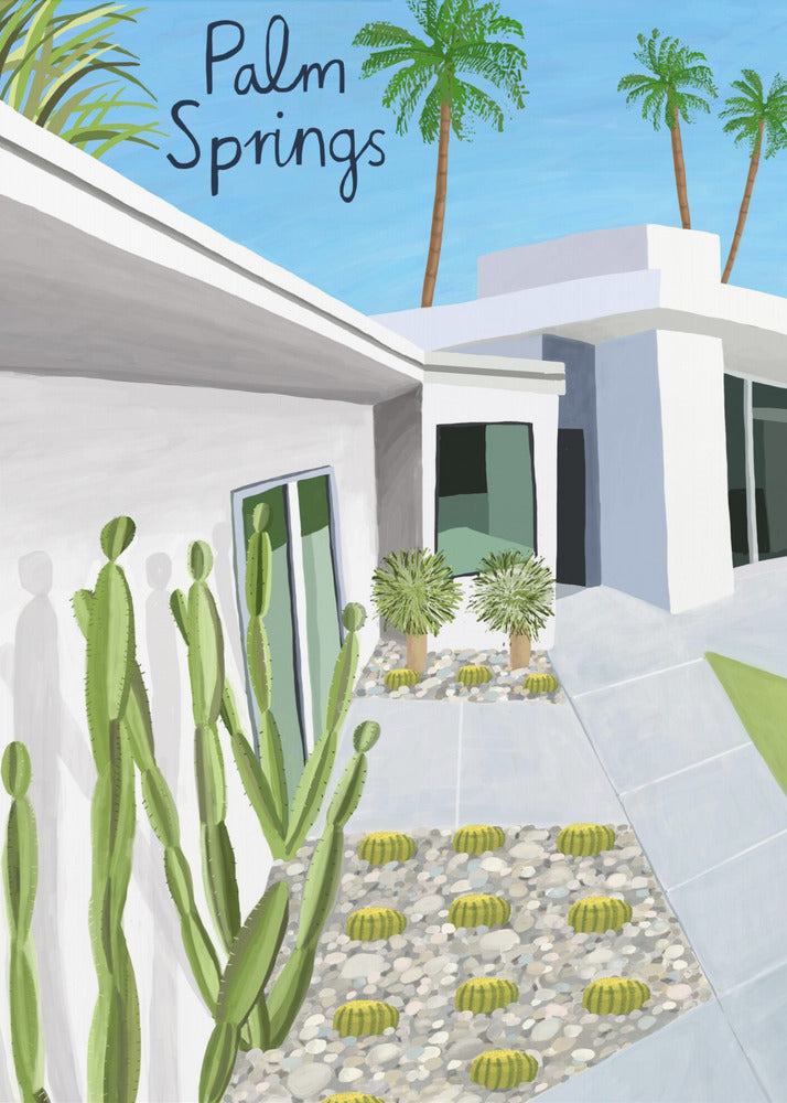 Palm Springs modern arkitektur av konstnären Carla Daly | Canvas