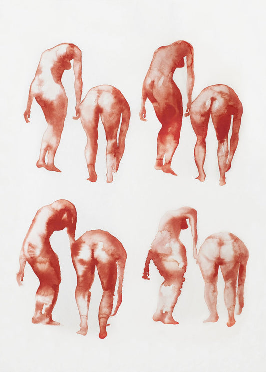 Figurrörelsestudie 2x4 | Poster