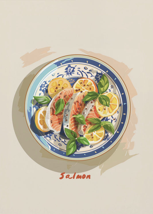 Pikanter Lachsteller | Poster