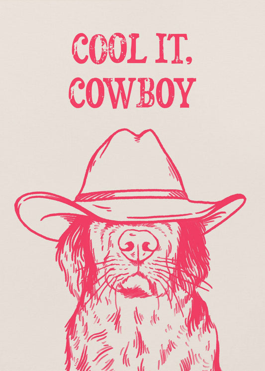 Cool it Cowboy Pink | Lærredsbilleder