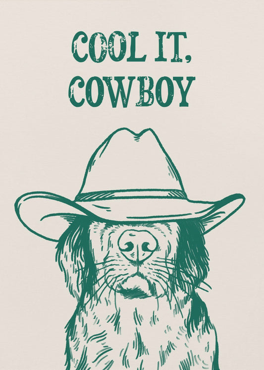 Cool det Cowboy Grøn | Lærredsbilleder