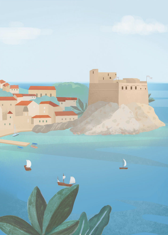 Festung von Dubrovnik | Leinwand-Bilder
