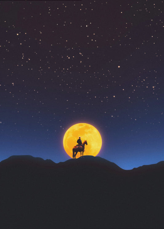 Le Cavalier et la Lune | Tableaux sur Toile