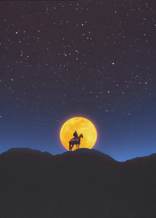 Le Cavalier et la Lune | Tableaux sur Toile