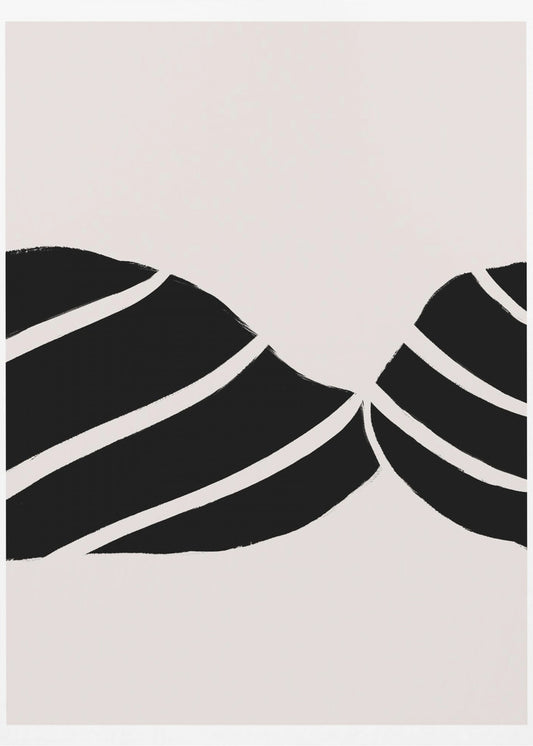 Curved Stripes Dance | Poster