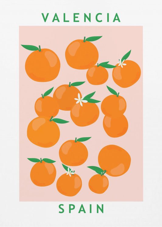 Flower Market Oranges | Poster