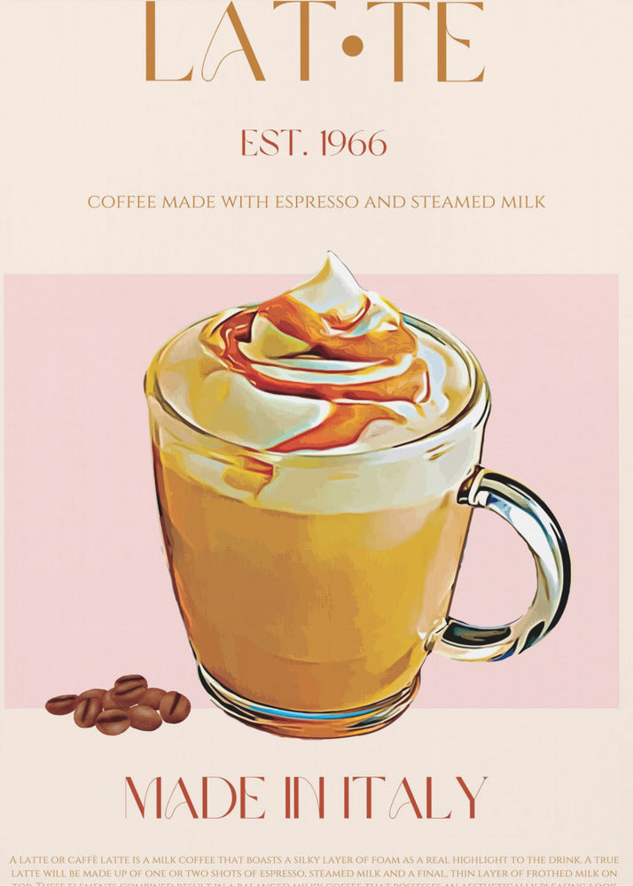 Krämig Latte Delight | Poster