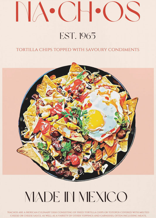 Bunte mexikanische Nachos | Poster