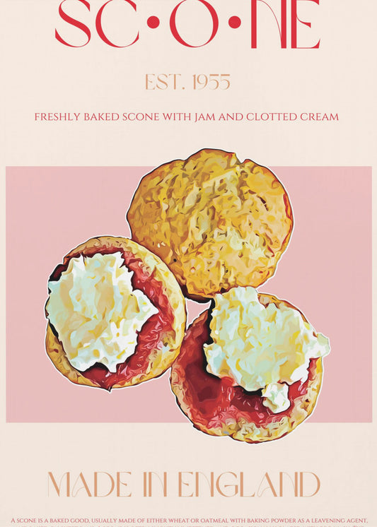 Englischer Scone-Genuss | Poster