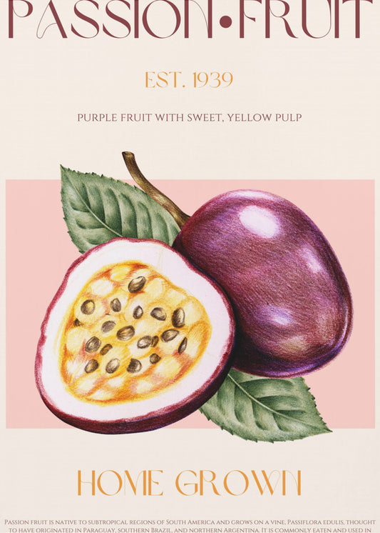 Lebendige Passionsfrucht | Poster