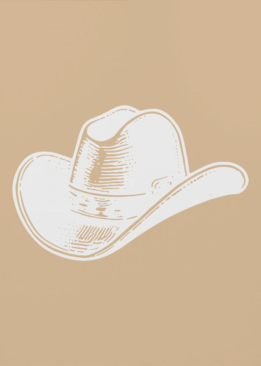 Chapeau de cowboy neutre | Tableaux sur Toile