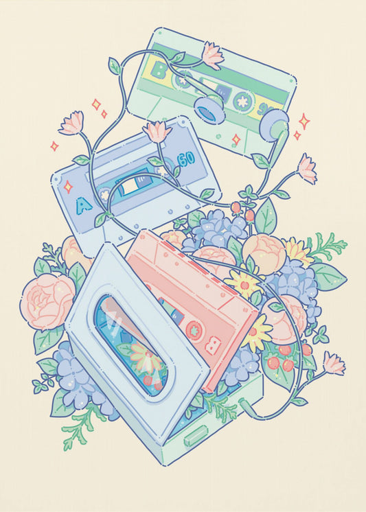 Cassette Tape(ivory) | Canvas