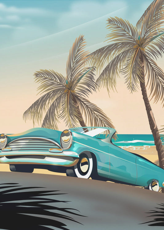 Vintage Beach Vacation | Canvas