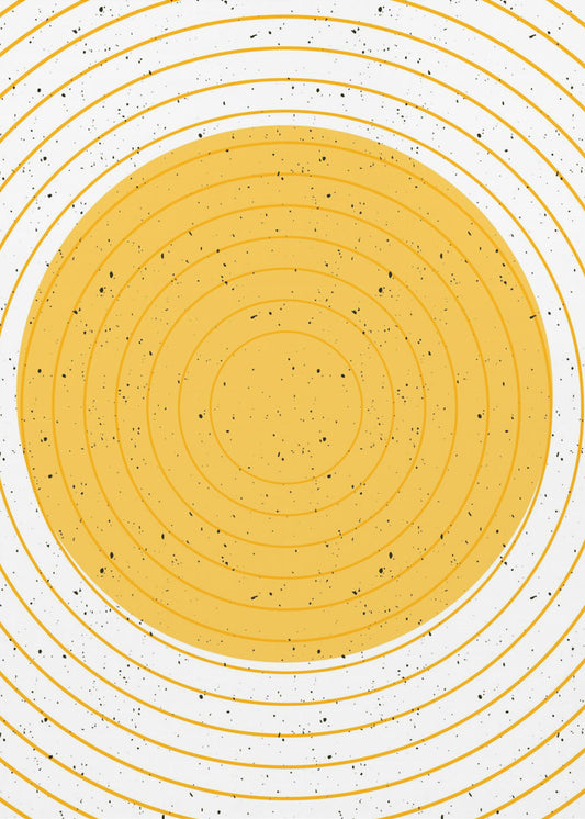 Concentric Yellow Circles | Canvas