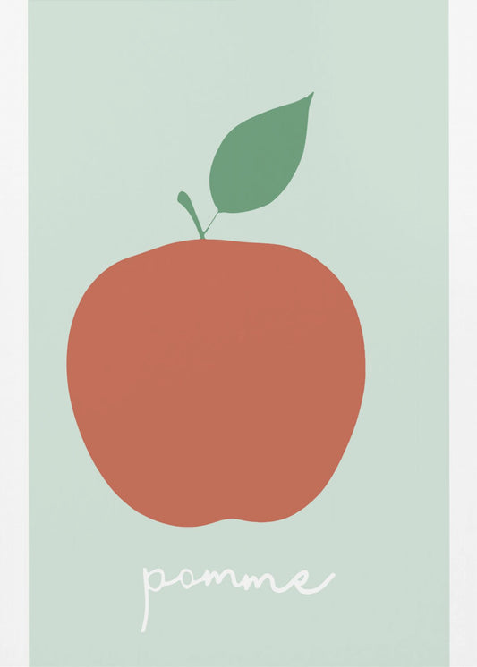 La Pomme (Gedämpftes Rot) | Leinwand