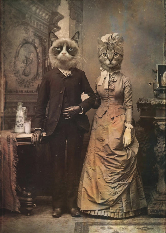 Cat Couple | Canvas