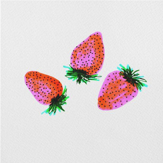 Fragole dolci alla lavanda rossa | Poster - Stampe d’Arte