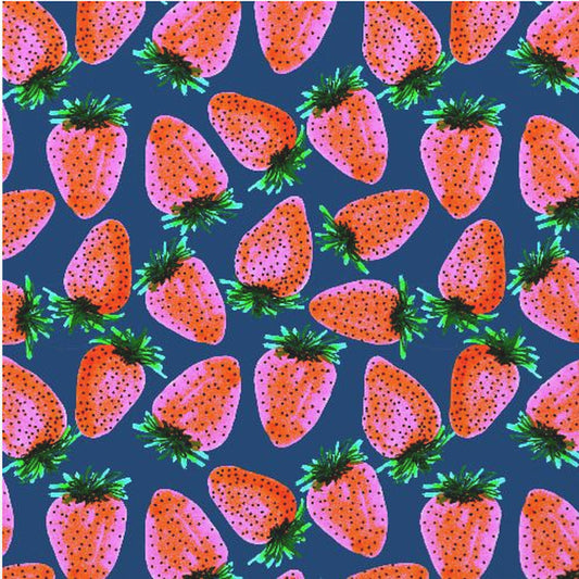 Lavanda rossa su fragole blu navy | Poster - Stampe d’Arte