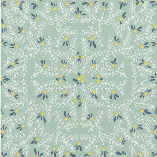 Wonderful holiday joy twigs mint pattern | Poster