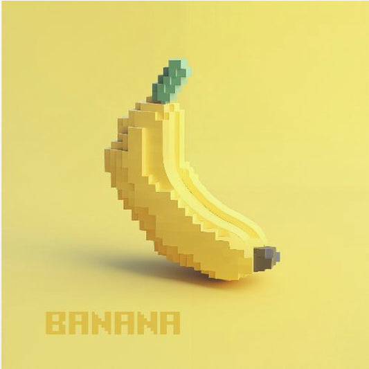 Pixelated Stylized Banana | Poster