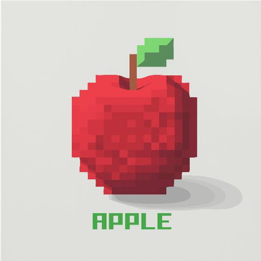 Pixel Fruit   Apple | Poster